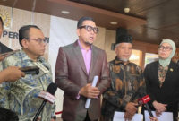Foto: Sejumlah anggota DPR hingga DPD RI membentuk Kaukus Parlemen untuk Perdamaian Dunia menyikapi kondisi geopolitik. (Dwi R/detikcom)