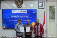 PT Bank Pembangunan Daerah Jambi (Bank Jambi) resmi menjalin kerja sama strategis dengan PT Sarana Multigriya Finansial (SMF) Persero, melalui penandatanganan Perjanjian Uncommitted Facility Line senilai Rp 200 miliar di Jambi, Selasa (31/3/2026). ANTARA/HO-Humas Bank Jambi