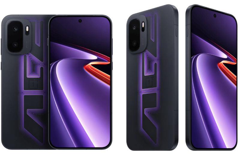 Desain OnePlus Ace 6 Ultra dari berbagai sisi. (GSM Arena)