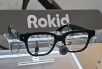 Tampilan kacamata AI Rokid AI Glasses yang debut di pasar Indonesia dalam peluncurannya di Jakarta, Senin (27/4/2026). (ANTARA/Livia Kristianti)