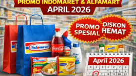 Promo Indomaret dan Alfamart April 2026 menghadirkan berbagai diskon menarik untuk kebutuhan harian, mulai dari makanan hingga produk rumah tangga.