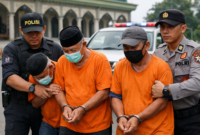 Ilustrasi Polisi mengamankan tiga pelaku pencurian mobil pikap di area masjid di Kota Serang. Dua di antaranya merupakan lansia, sementara satu lainnya berusia paruh baya.