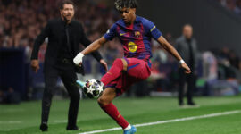 Bintang muda Barcelona Lamine Yamal. Foto: REUTERS/Gonzalo Fuentes.