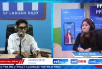 Dialog Zona Edukasi - Waspada Campak di RRI Labuan Bajo bersama dr. Fenny Weng (Foto: RRI Labuan Bajo)