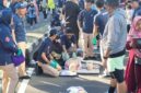 Latihan CPR untuk warga di CFD Bundaran HI. (Taufiq/detikcom)