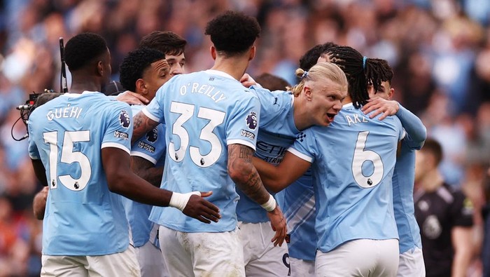 Manchester City ada di posisi terdepan juara Liga Inggris. (Foto: Action Images via Reuters/Lee Smith)