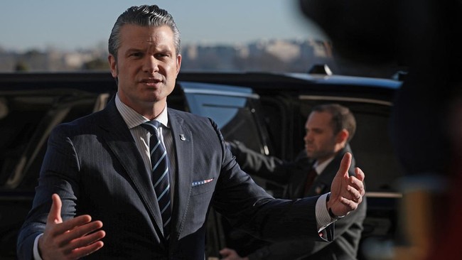 Menhan AS Pete Hegseth. Foto: Getty Images via AFP/WIN MCNAMEE