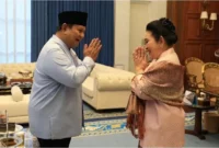 Presiden Prabowo Subianto dan Titiek Soeharto. Foto/Tangkapan layar