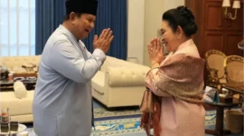Presiden Prabowo Subianto dan Titiek Soeharto. Foto/Tangkapan layar