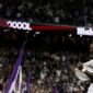 Vinicius Jr selebrasi usai cetak gol untuk Real Madrid. (REUTERS/Jon Nazca)