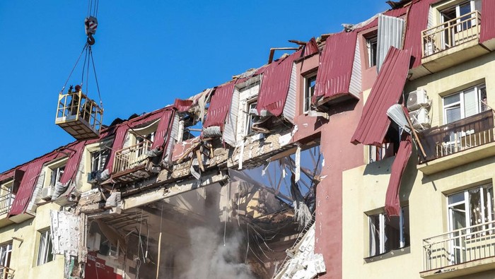 Ilustrasi dampak serangan Rusia di Ukraina (Foto: REUTERS)