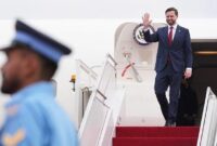 Wapres AS JD Vance saat tiba di Pakistan (Foto: Getty Images/Pool)