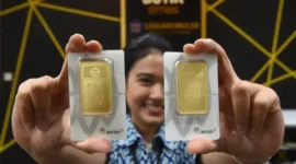Emas Antam (ANTM). (Foto: Antara)