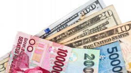 Ilustrasi rupiah dan dollar AS(THINKSTOCKS)