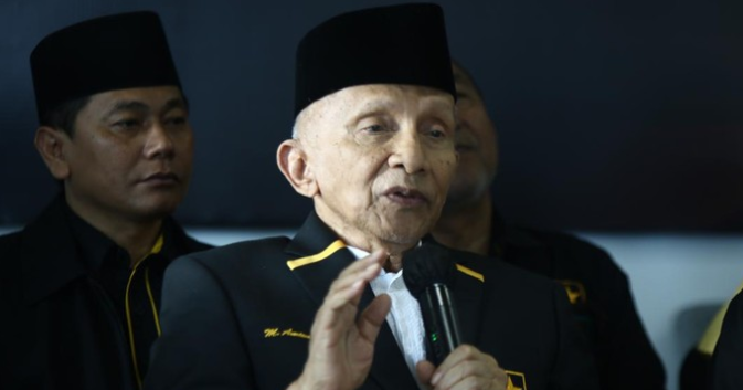 Ketua Majelis Syuro Partai Ummat, Amien Rais (Jauh Hari Wawan S/detikJogja)