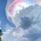 Penampakan awan pelangi di langit Jonggol, Bogor. (Dok. Istimewa via Detikcom)