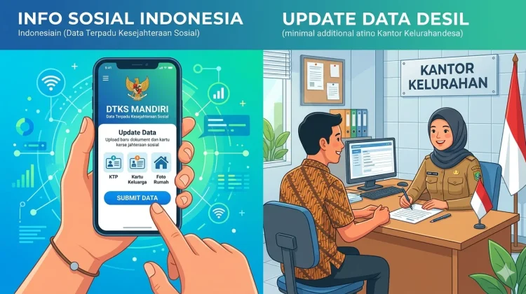 Cara Ubah Data Desil Online Lewat Aplikasi hingga Offline di Kantor Desa. (Foto: AI)