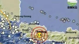 Peta gempa bumi mengguncang Garut, Jawa Barat, Senin (4/5/2026). (Foto: BMKG)