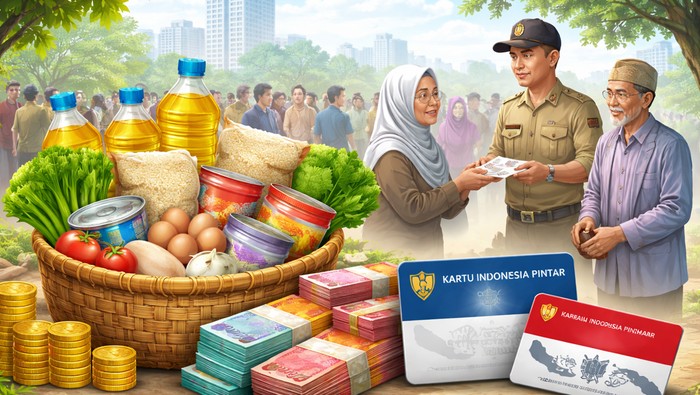 Ilustrasi bansos. Foto: ChatGPT
