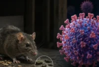 Ilustrasi Hantavirus. (AI)