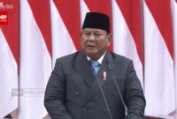 Presiden Prabowo Subianto/Foto: (Dok. Tangkapan layar YouTube Setpres)