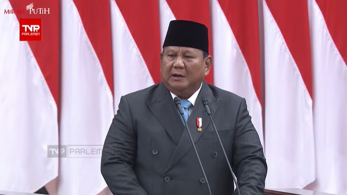 Presiden Prabowo Subianto/Foto: (Dok. Tangkapan layar YouTube Setpres)