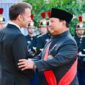 Presiden Prabowo Subianto menghadiri jamuan santap malam kenegaraan yang diselenggarakan oleh Presiden Prancis Emmanuel Macron di Salle des Fêtes, Istana Élysée, Paris. (Laily Rachev/Biro Pers, Media, dan Informasi Sekretariat Presiden)
