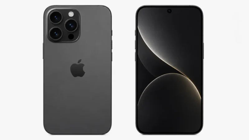 Render terbaru iPhone 18 Pro Max memperlihatkan desain premium dengan bodi lebih tebal dari generasi sebelumnya. (Ilustrasi AI)