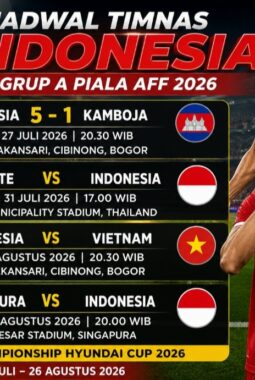 Jadwal Timnas Indonesia di Piala AFF 2026